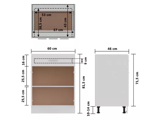 Armoire de plancher à tiroir 