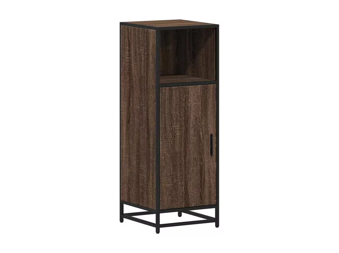Armoire de bain chêne marron 35x37,5x100 cm bois d'ingénierie