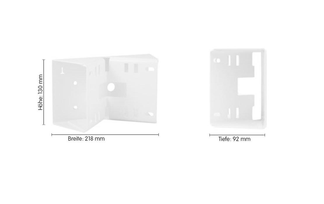 Masthalterung MX-OPT-MH Weiss 1 Stück<br>Für D22, D24, D25, Q22, Q24, Q25 ExtIO