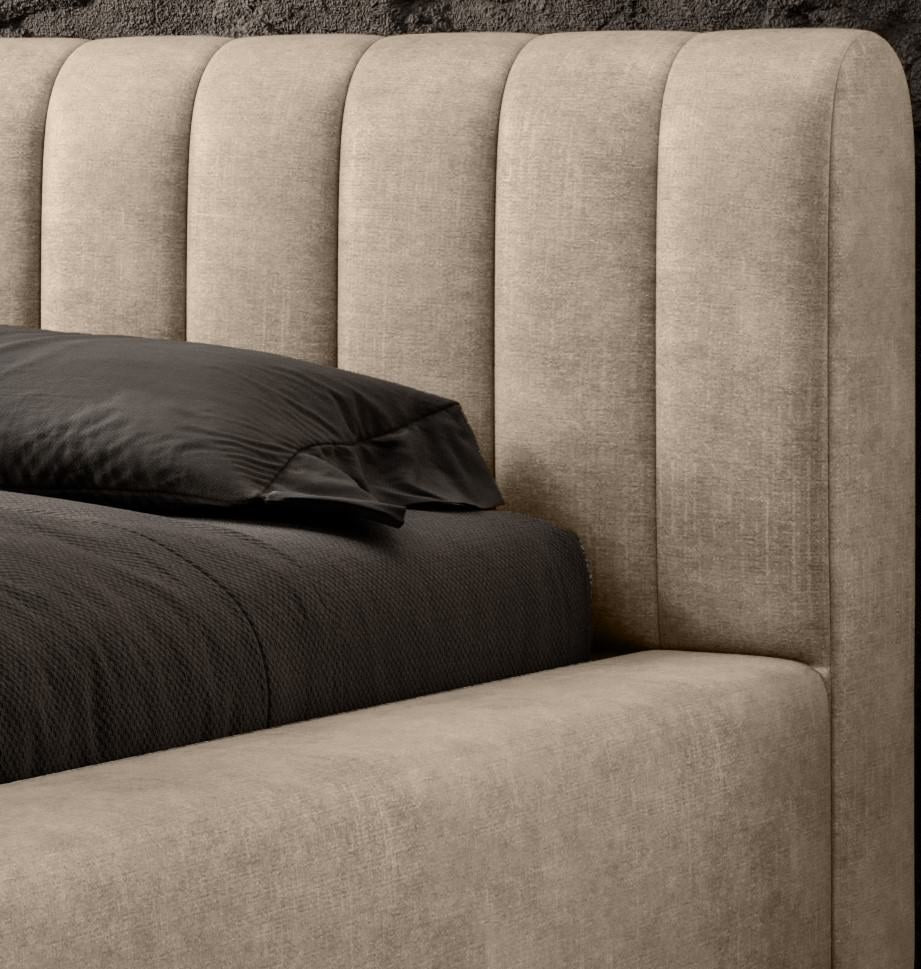 Trae Mobler Amira 180 x 200 cm Gestoffeerd Bed Zand