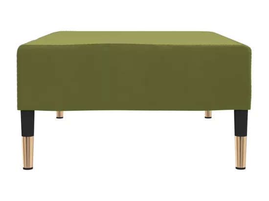 Repose-pied Vert clair 78x56x32 cm Velours