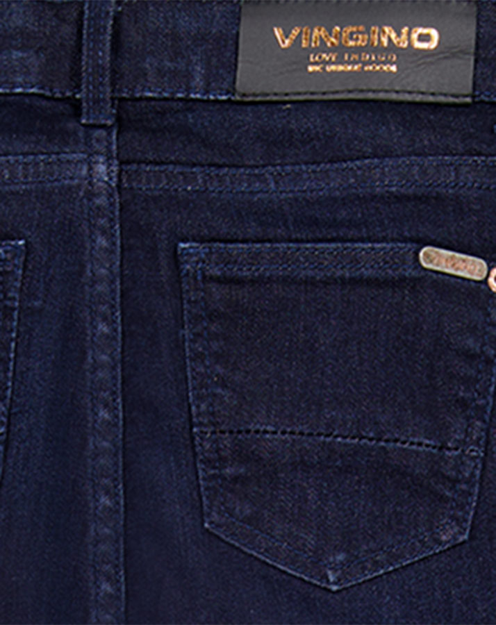 Jeanshose AMIA BLEACH Skinny Fit in deep dark denim