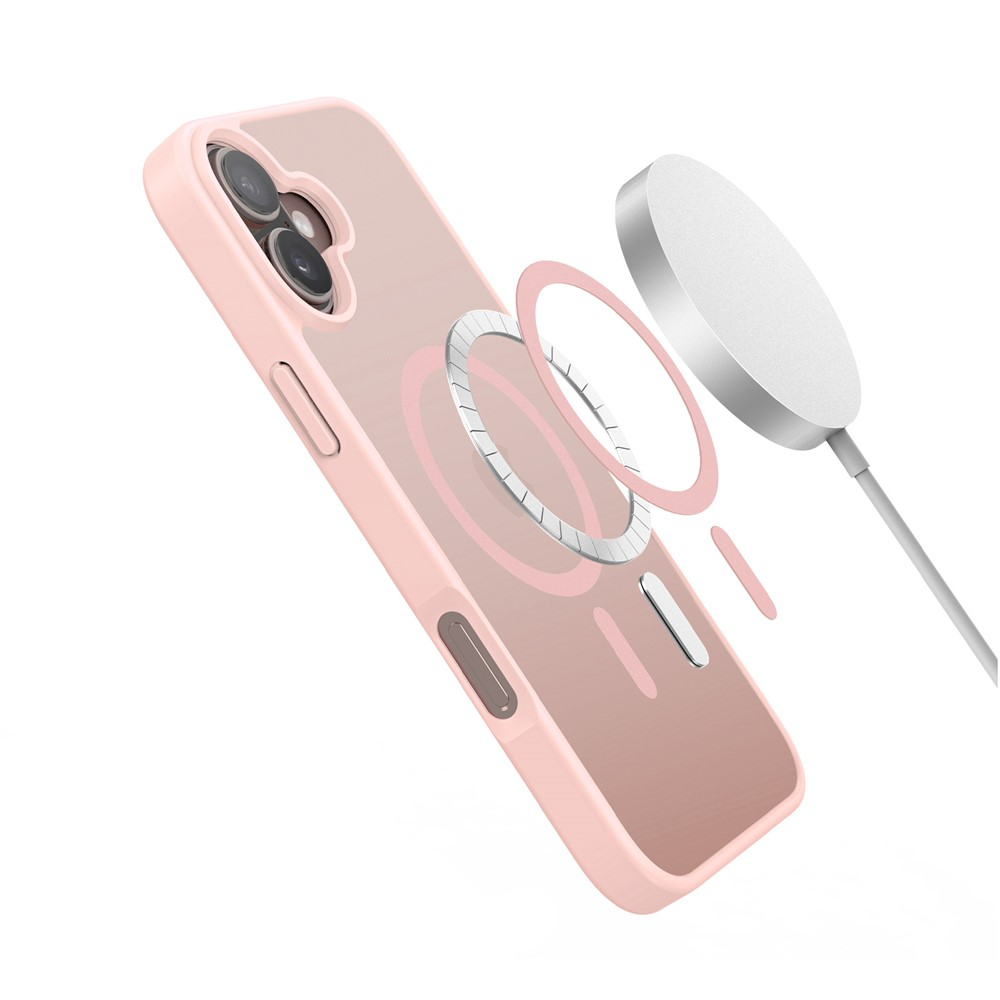 iPhone 17 MagSafe Hybrid Hardcase Hülle mit TPU Bumper - Rosa