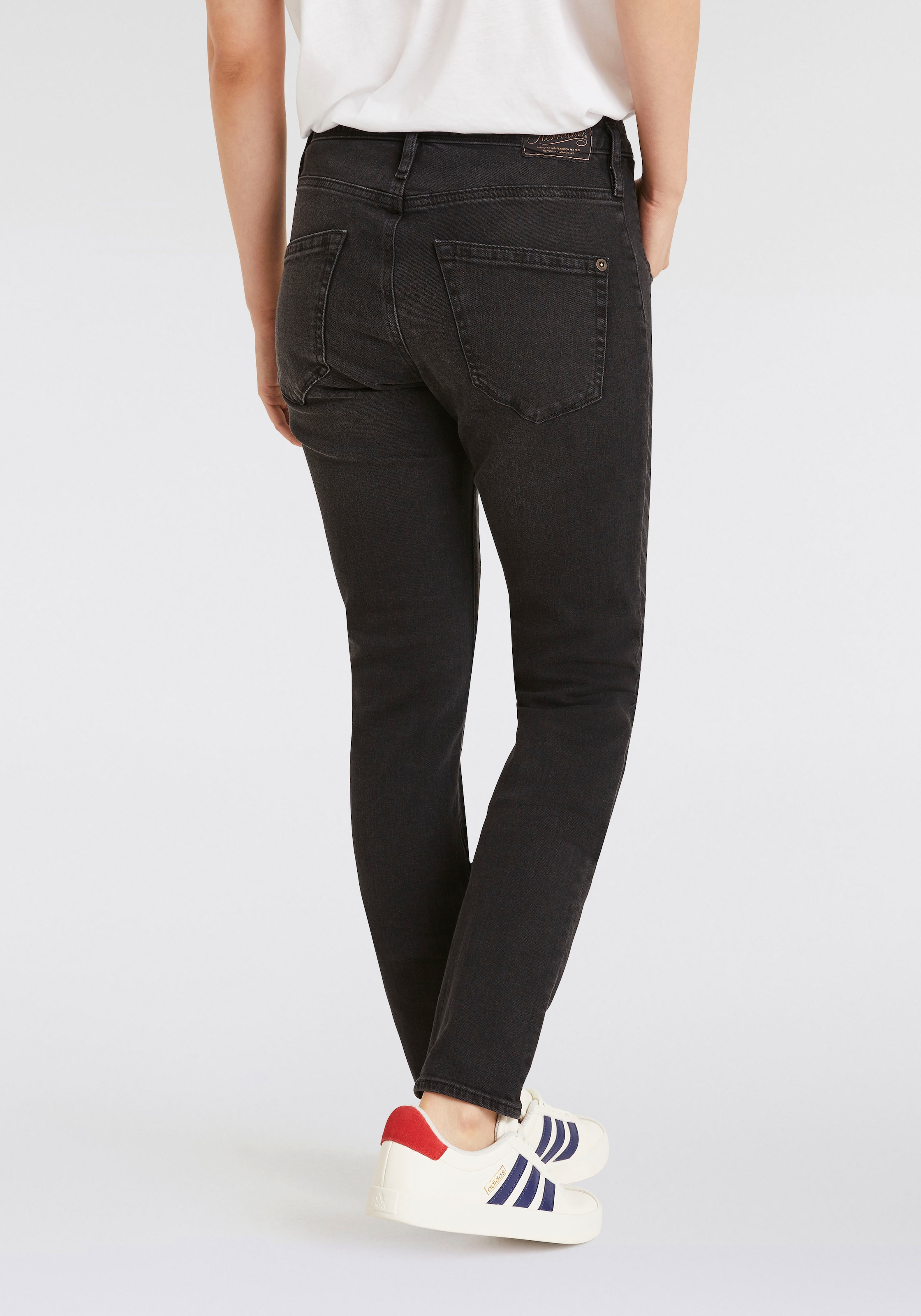 Herrlicher Boyfriend-Jeans »Shyra Long Denim Black Stretch«