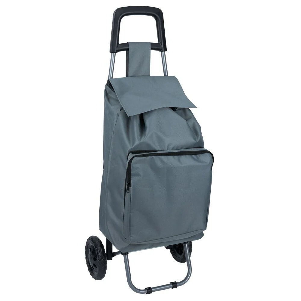 Chariot de course avec poche fraîcheur et 6 roues - 35xH.95cm