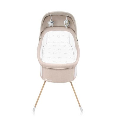 Lionelo Malin Evo Bedside Crib, Beige Natural