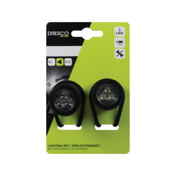 Dresco Siliconen 3L fietsverlichtingsset