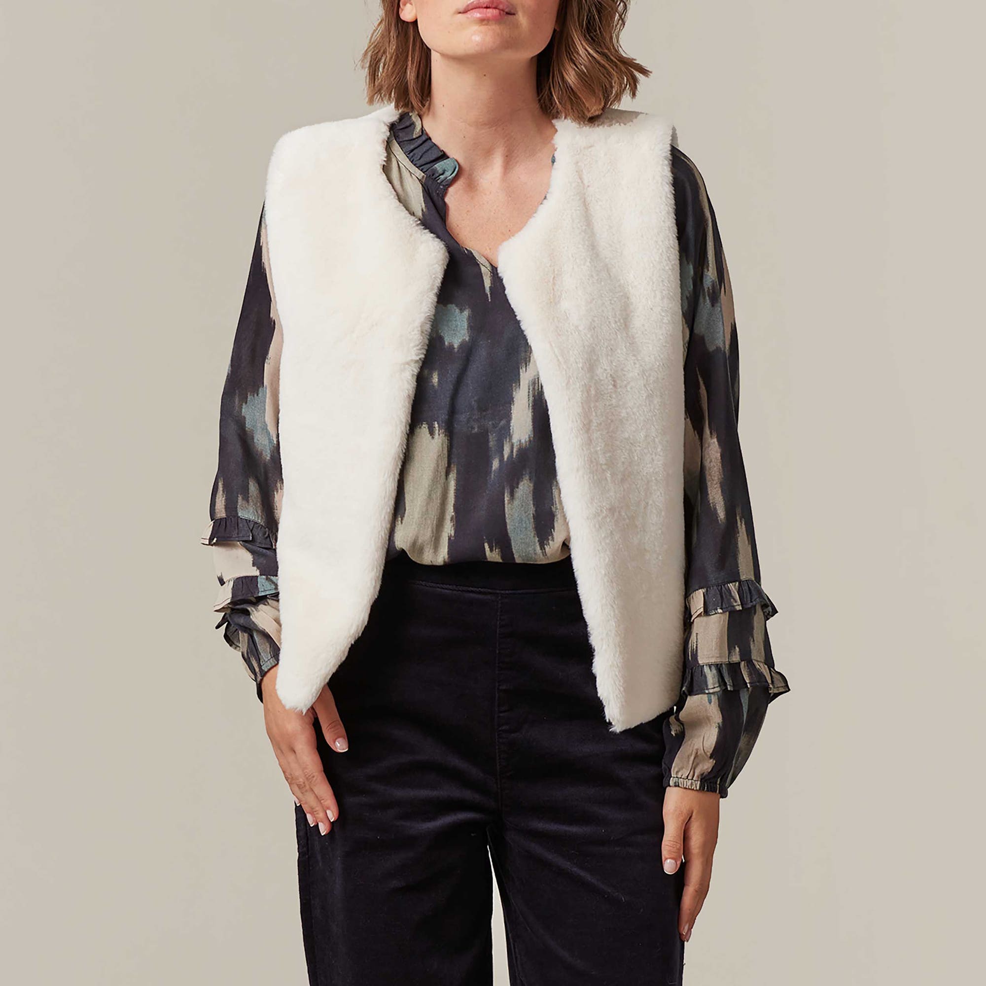 Gilet Femme beige