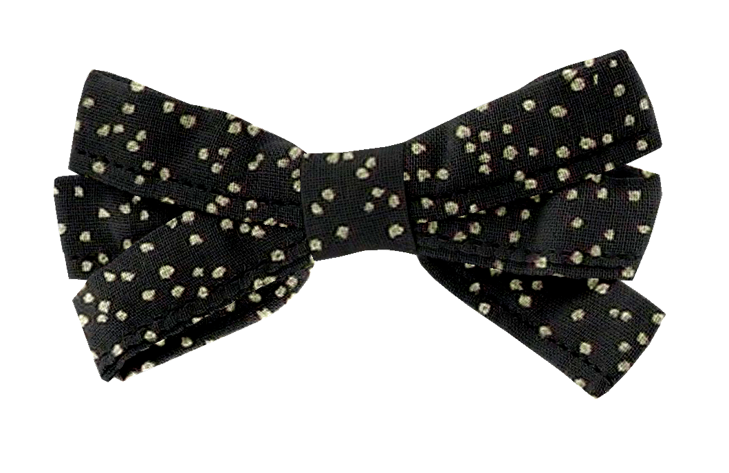 Barrette Ruban Noir Pailleté