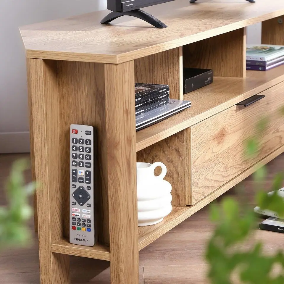CALICOSY - TV-Meubel - Licht hout - 45x120x40 cm