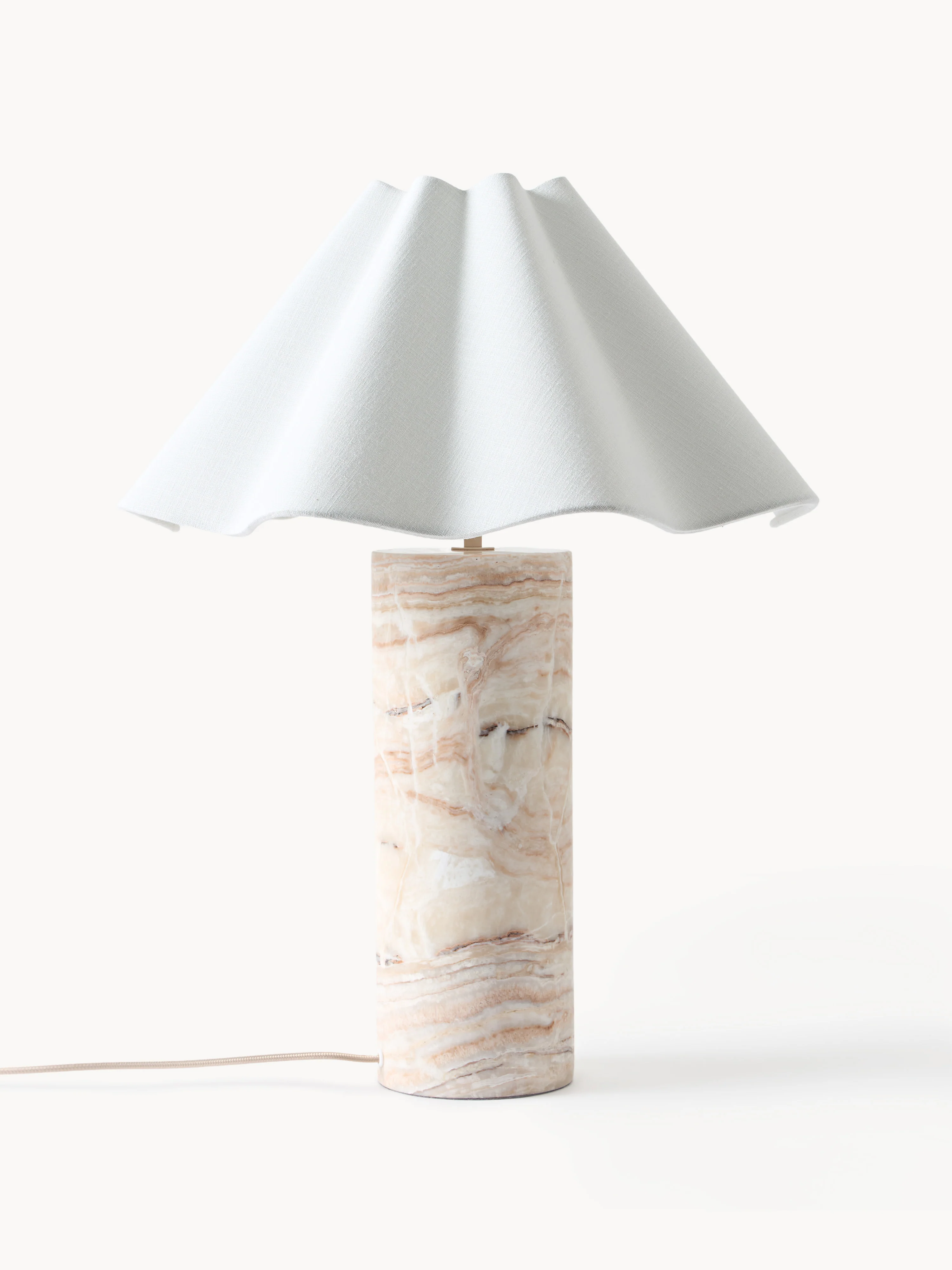 Dimbare LED tafellamp Arya met marmeren voet
