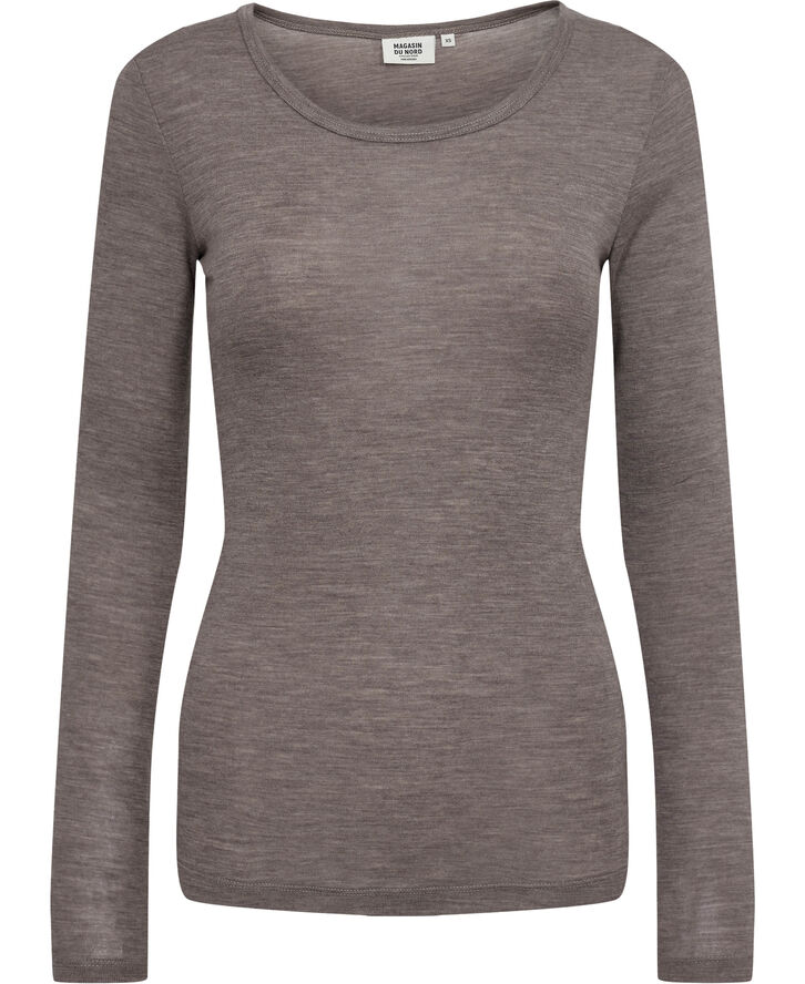 Magasin du Nord Collection Celia 3 - 100% RWS Merino Wool Mink melange