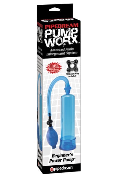 Pipedream Pump Worx Beginner's Power Pump Blue Penispumpe