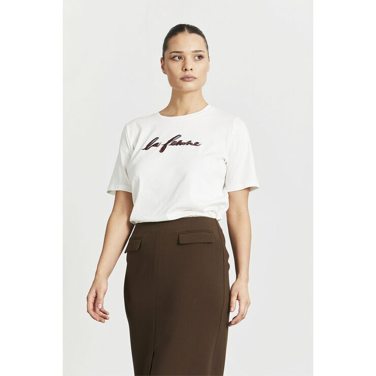 Rue de Femme ¤ Natacha t-shirt RdF ¤ Offwhite