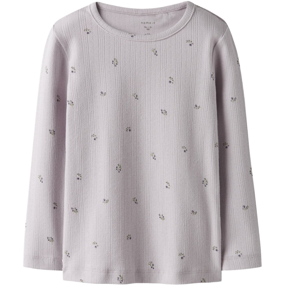 Køb Name It Lilac Marble Nmfberries Ls Slim Top