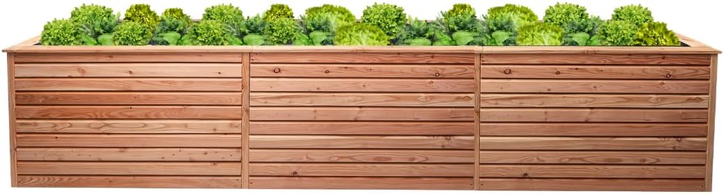 Hochbeet Rhombus XXL Lärche Holz für Außen Naturbelassen Kräuterbeet Gemüsebeet Pflanzkübel
