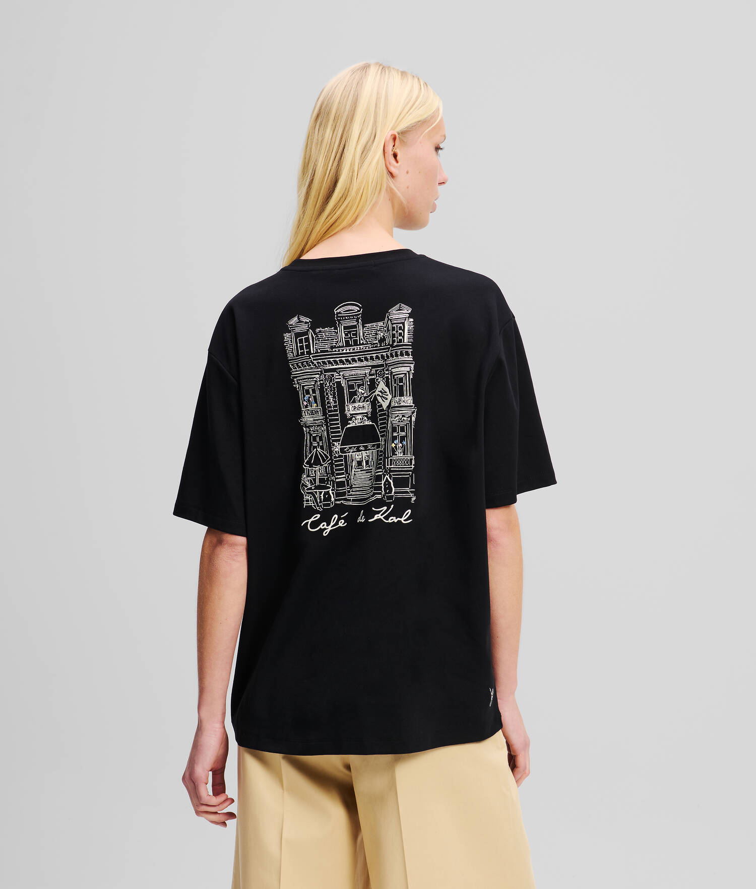 T-SHIRT OVERSIZE KL X JORGE PARRA - Noir