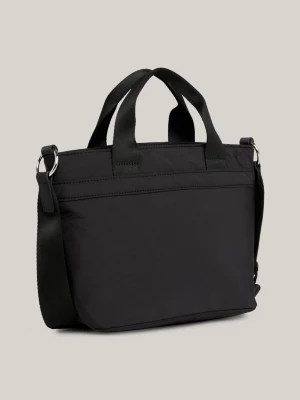 Bolsa pequena com placa e logotipo