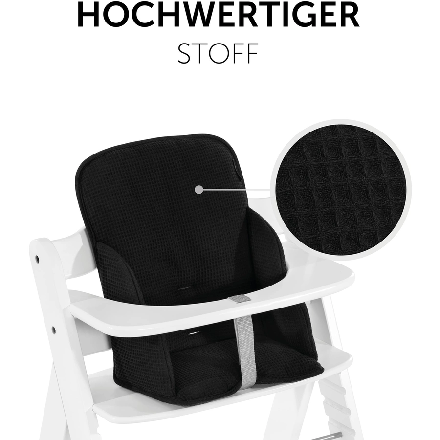 hauck Hochstuhlauflage Alpha Cosy Select Waffle Piqué Black