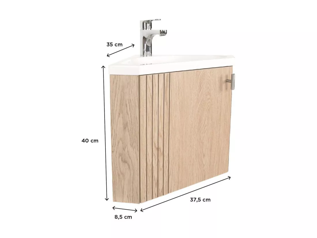 Meuble lave-mains d'angle KODA