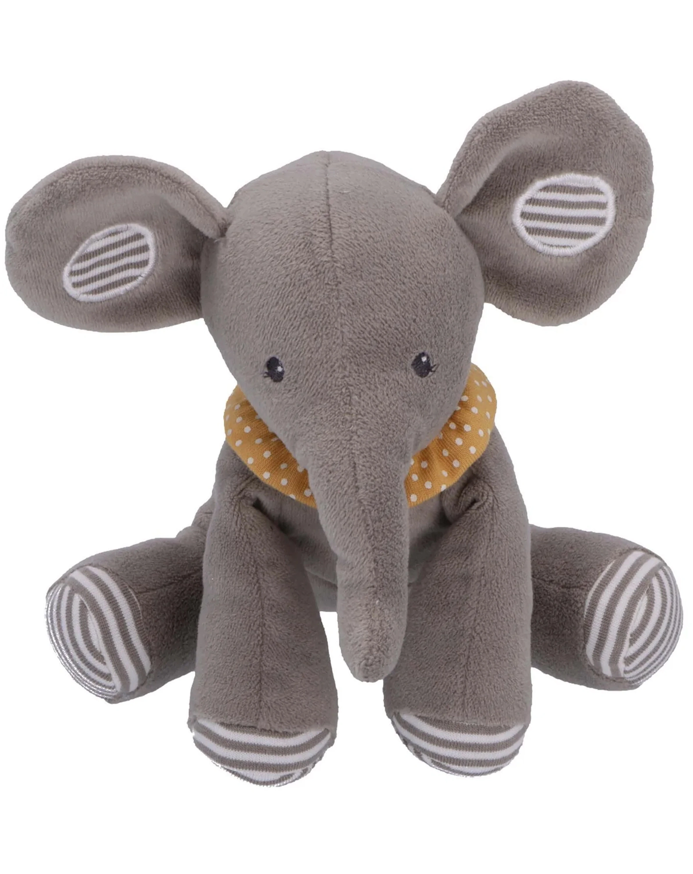 Kuscheltier LITTLE EDDY (17cm) mit Rassel in grau