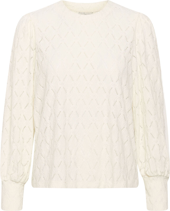 Kaffe KAtine Lace Blouse Chalk