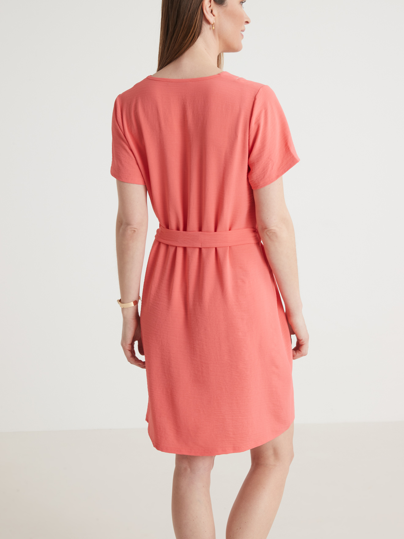 Robe légère en crêpe effet gaufré