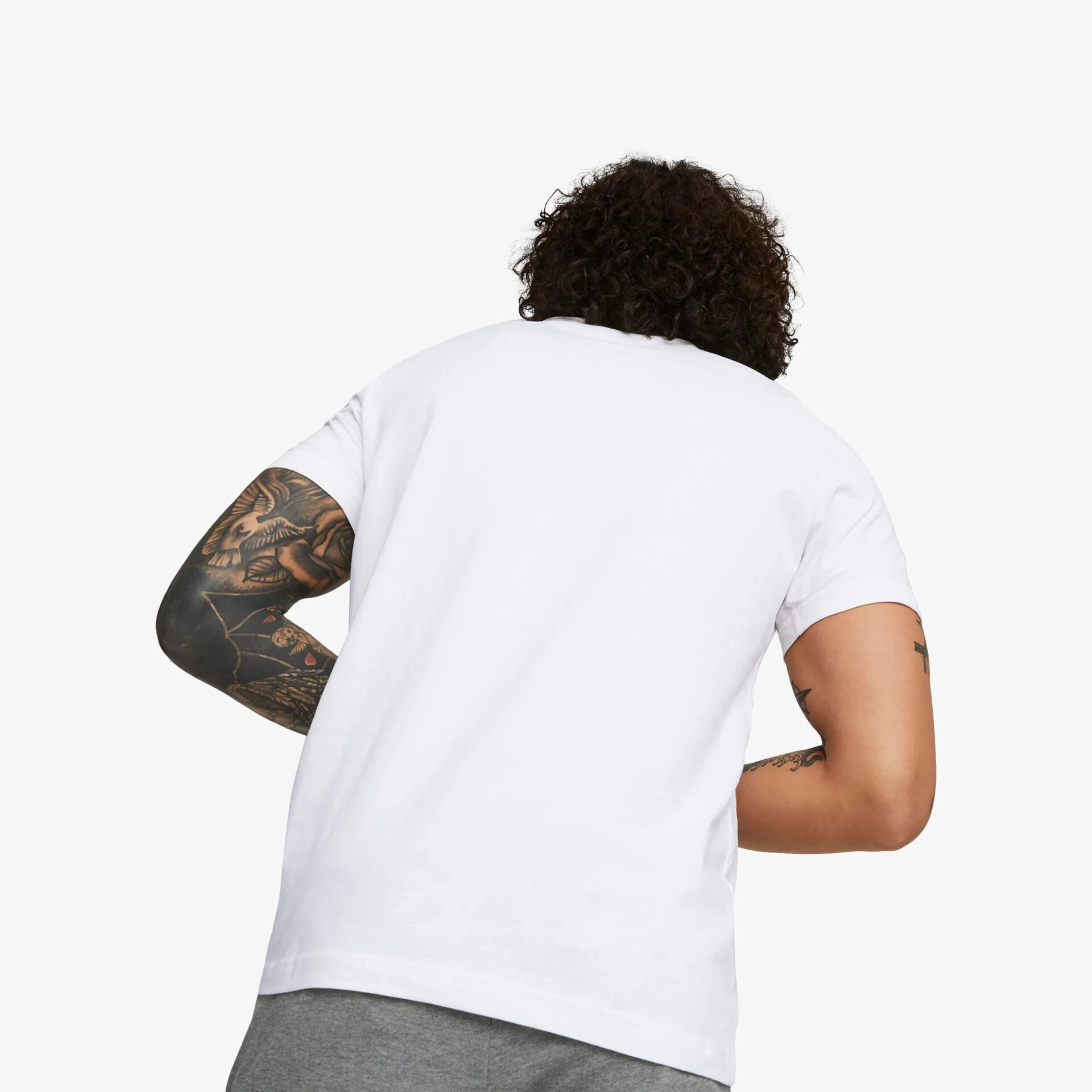 PUMA ESS Logo Tee Herren T-Shirt weiß