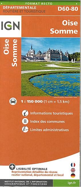IGN - D60 80 OISE SOMME ECHELLE 1 150 000