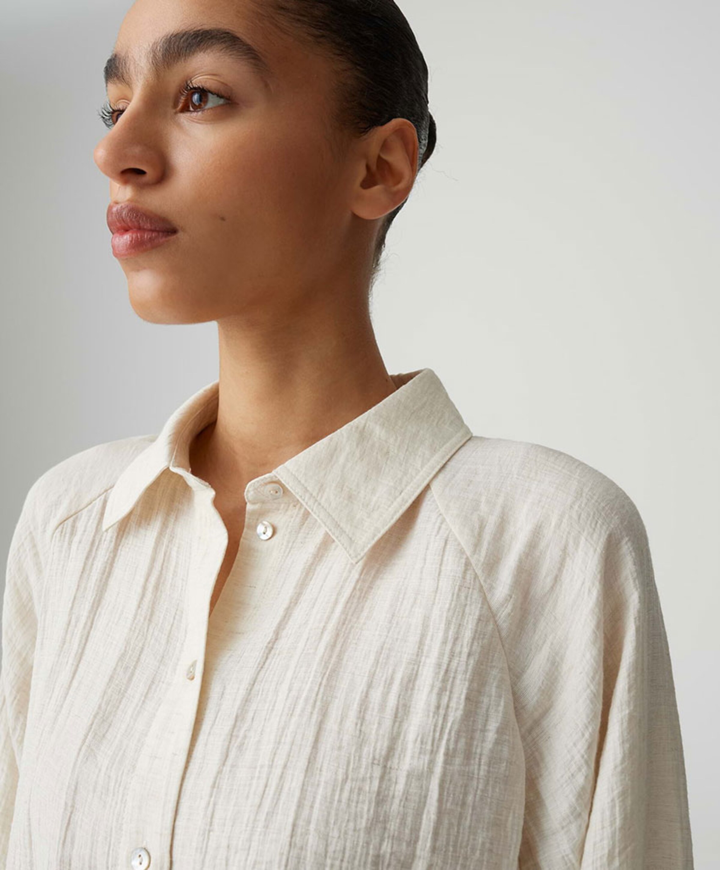 OPUS Dames blouse beige