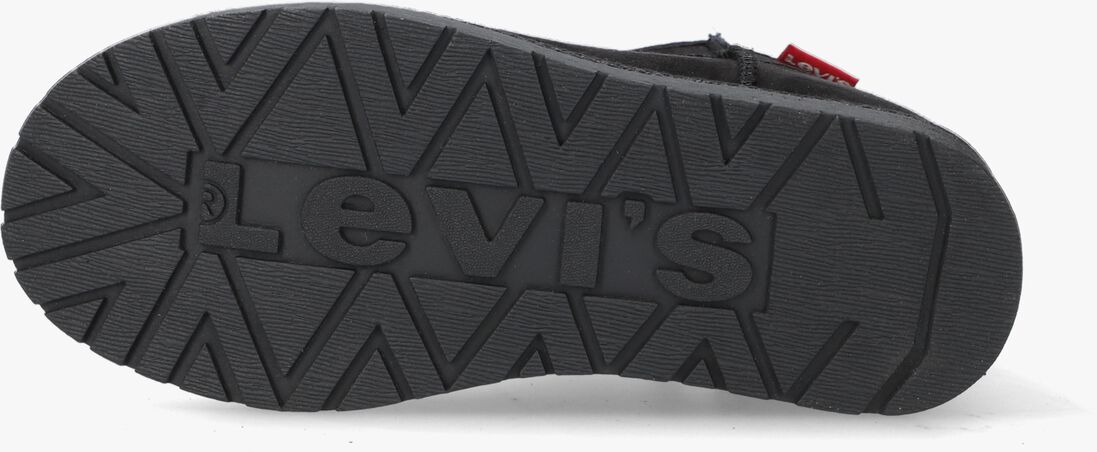 LEVI\\'S zwarte levi's enkelboots new wave mid zip fur