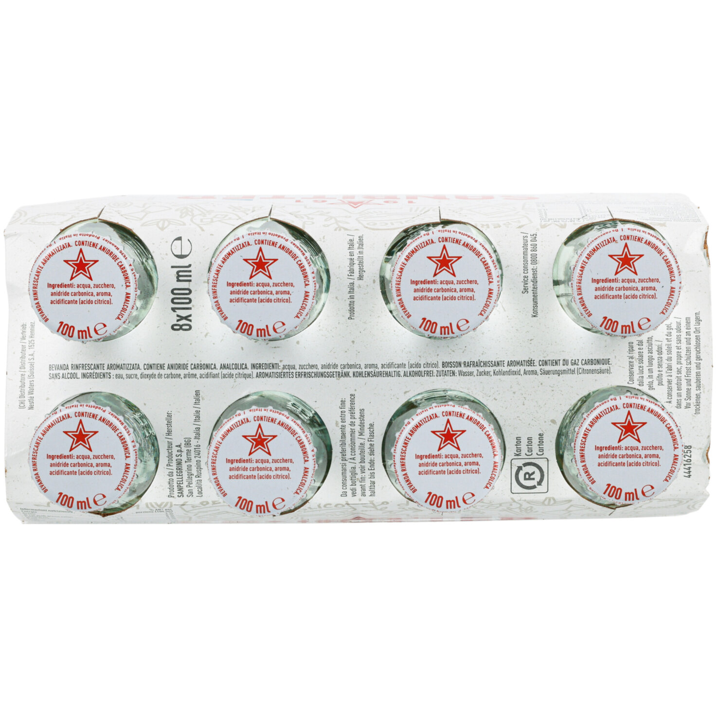 San Pellegrino Sanbittèr Dry 8x10cl -80cl