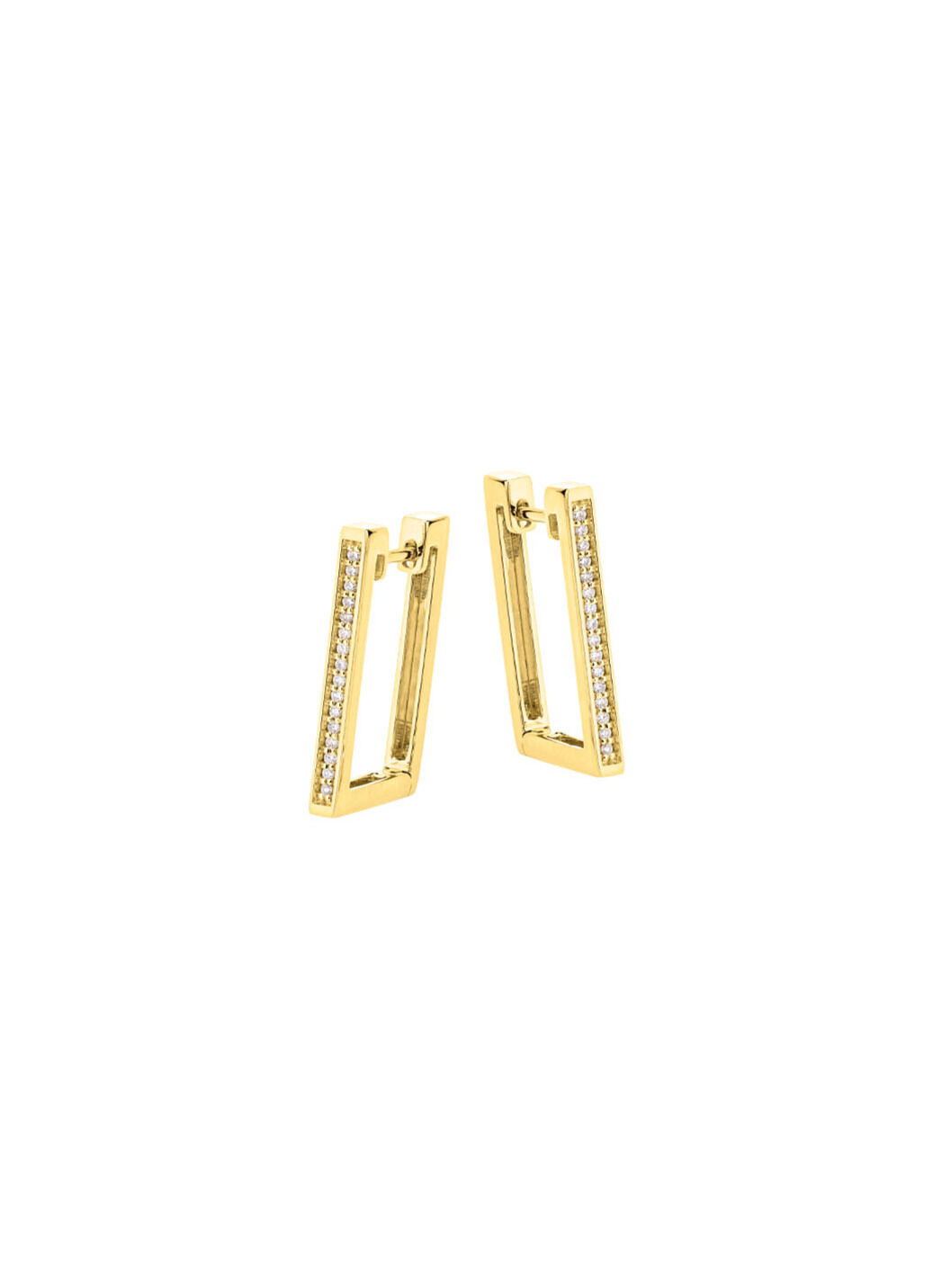 Moderne Creolen mit Brillanten
