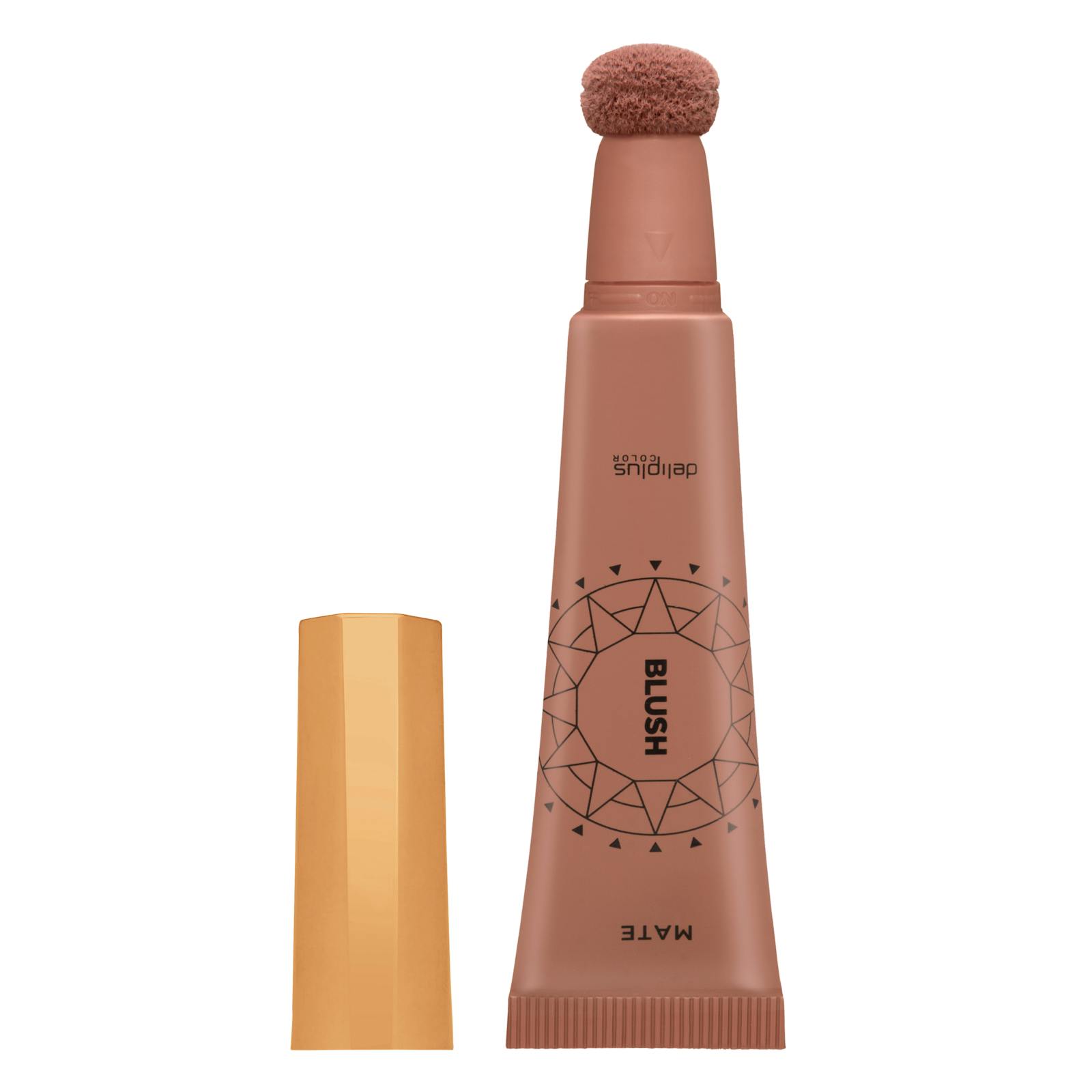 Blush fluide mat Deliplus 01 Rose brunâtre