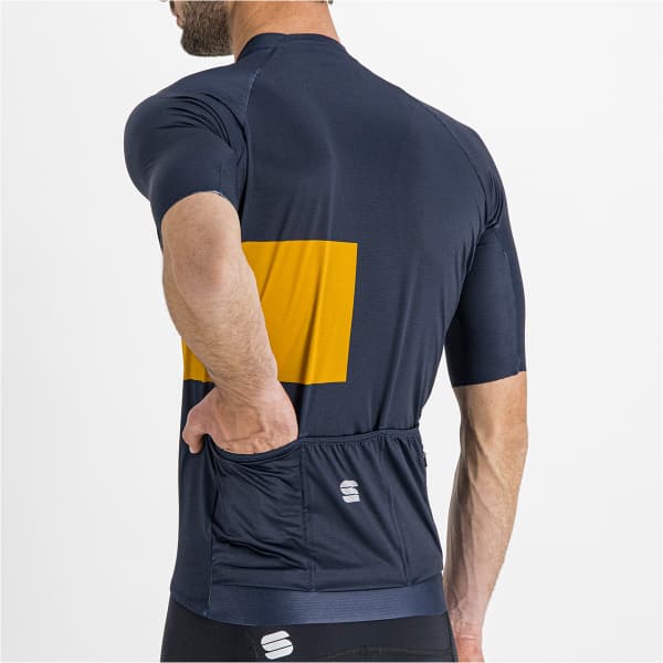 Maillot vélo SPORTFUL SNAP JERSEY GALAXY BLUE GOLDEN OAK