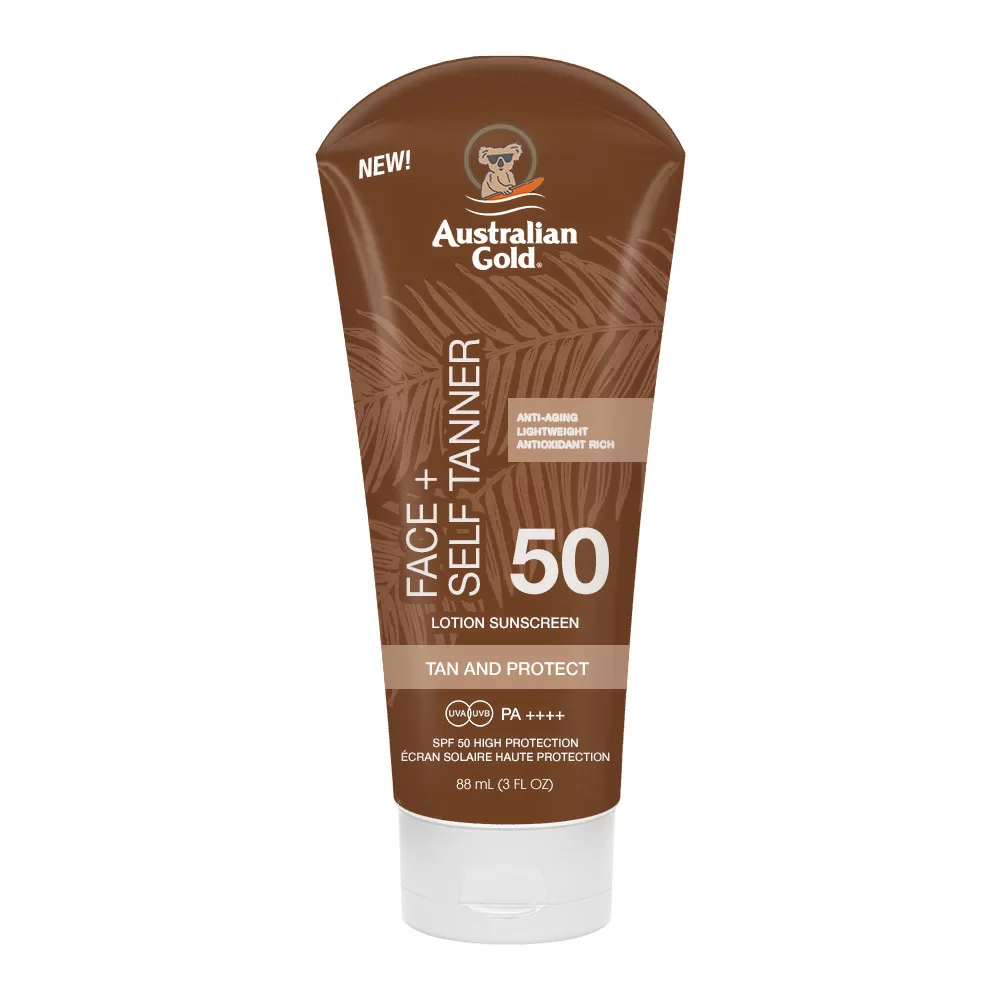 Australian Gold Face   Self tanner Lotion Sunscreen SPF50 - 88 ml.
