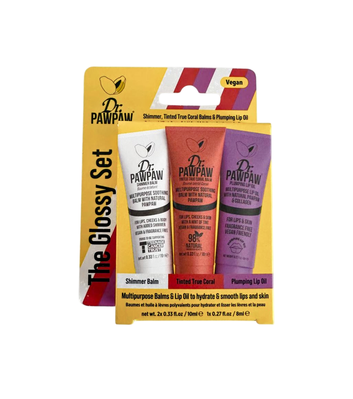 Dr. Paw Paw - Trio de bálsamos labiais - The Glossy Set