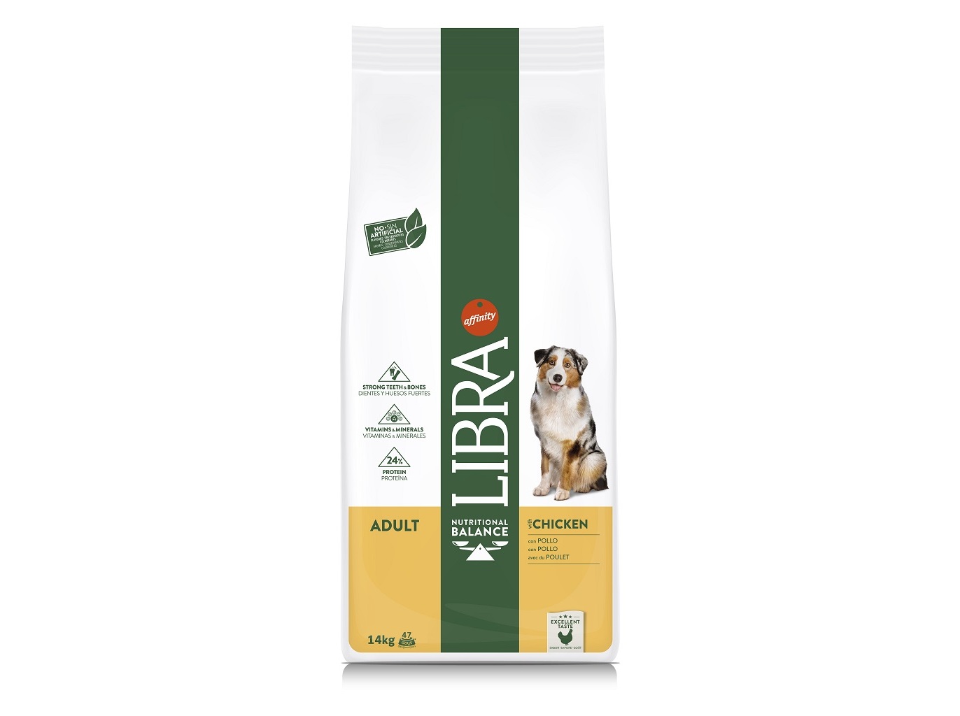 RAÇÃO PARA CÃO ADULTO LIBRA FRANGO 14KG
