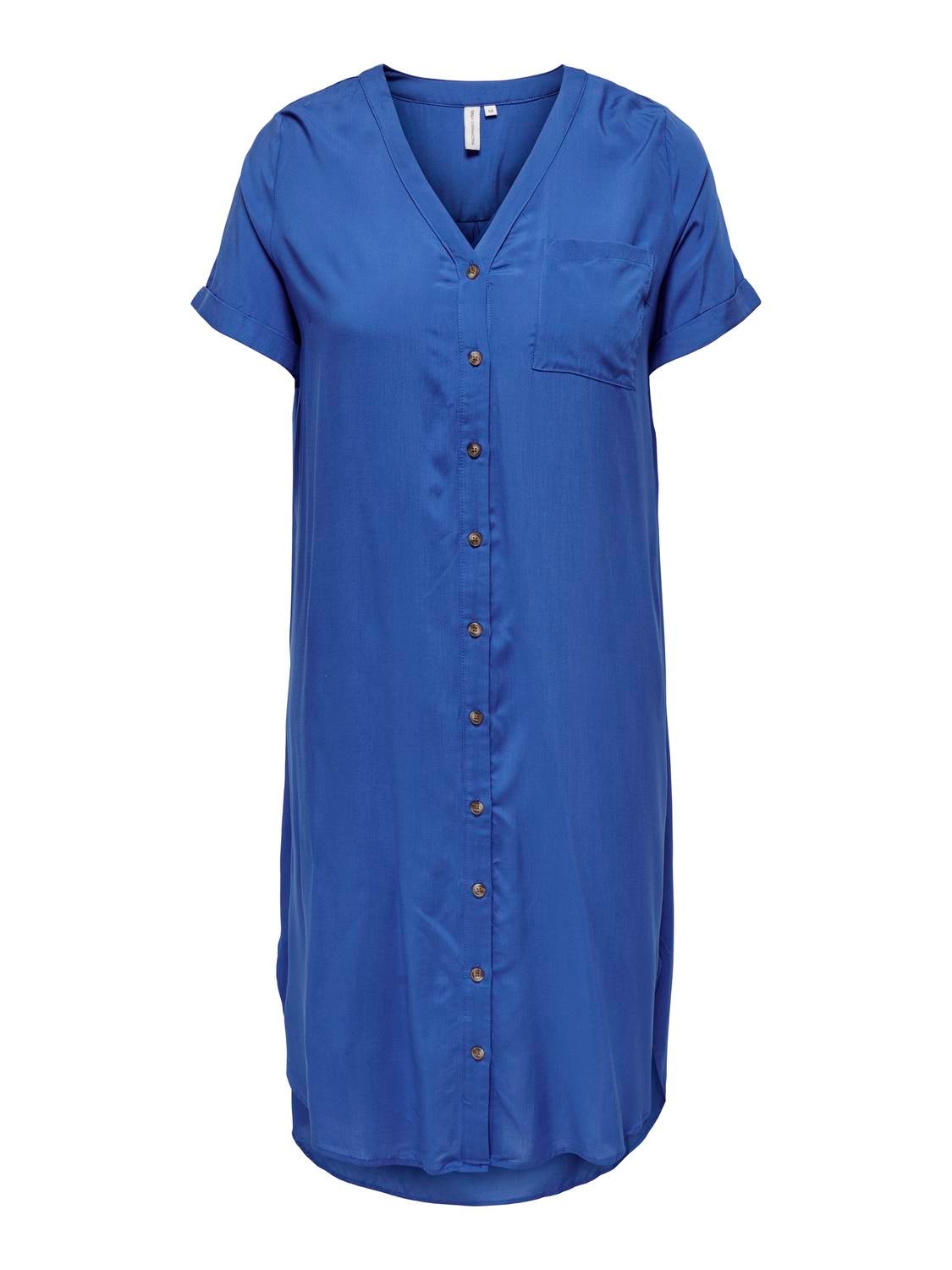 CARNEWDENIZIA Langes Kleid Dazzling Blue