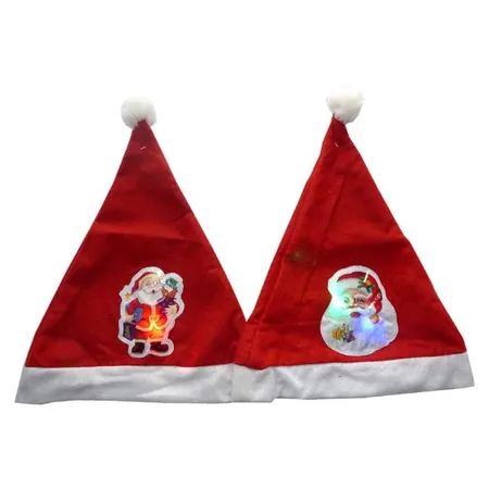 China Trading LED Weihnachtsmütze, 2 Stück verschiedene Motive