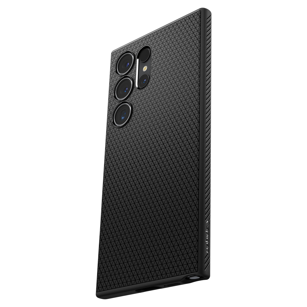 Samsung Galaxy S24 Ultra Liquid Air Case Gummi Hülle (ACS07287) - Schwarz (Matt)
