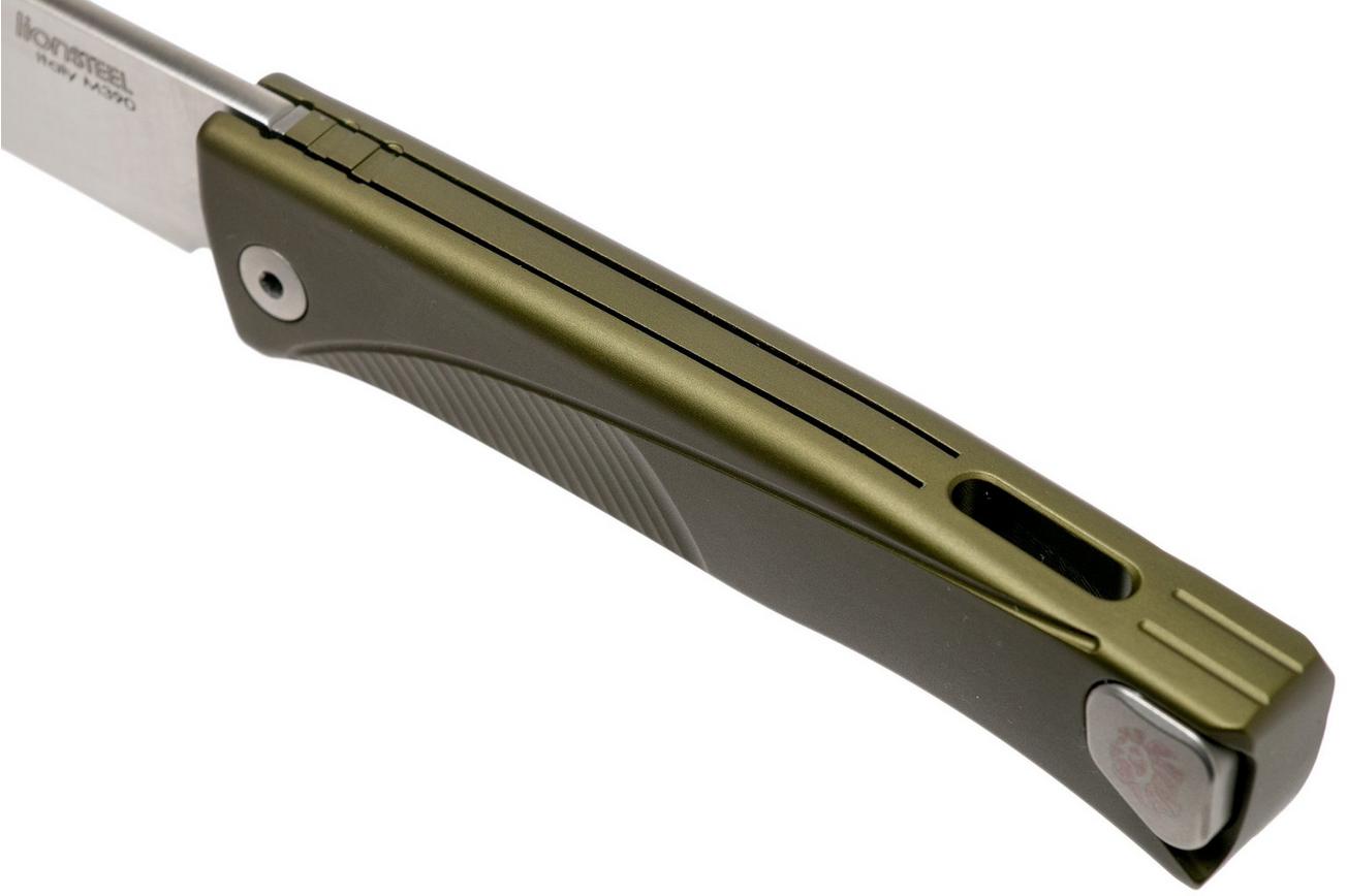 LionSteel Thrill green aluminum integral slipjoint zakmes