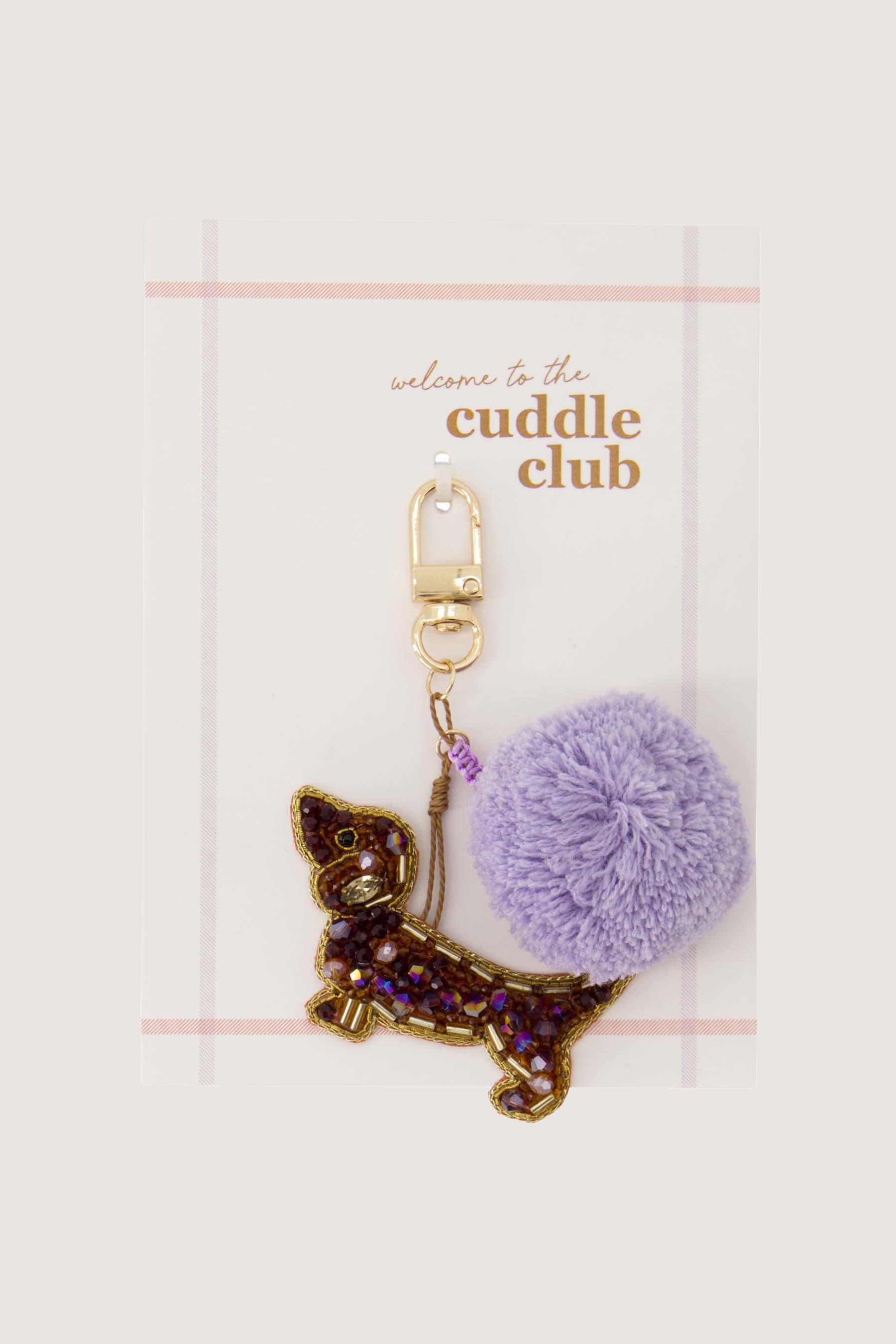 ansichtkaart tashanger pompon hond cuddle club