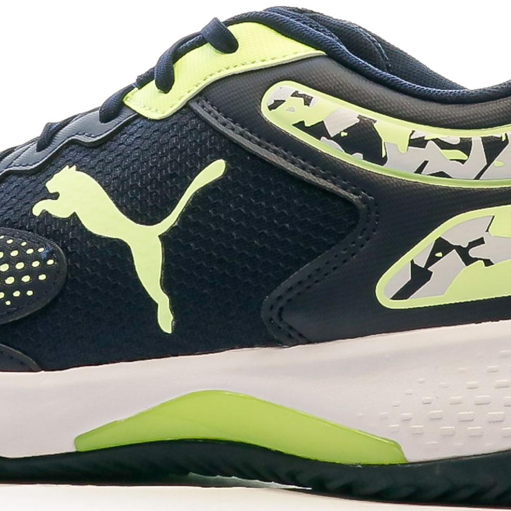 Puma Chaussures de Padel Noire/Jaune Homme Puma Solarcourt