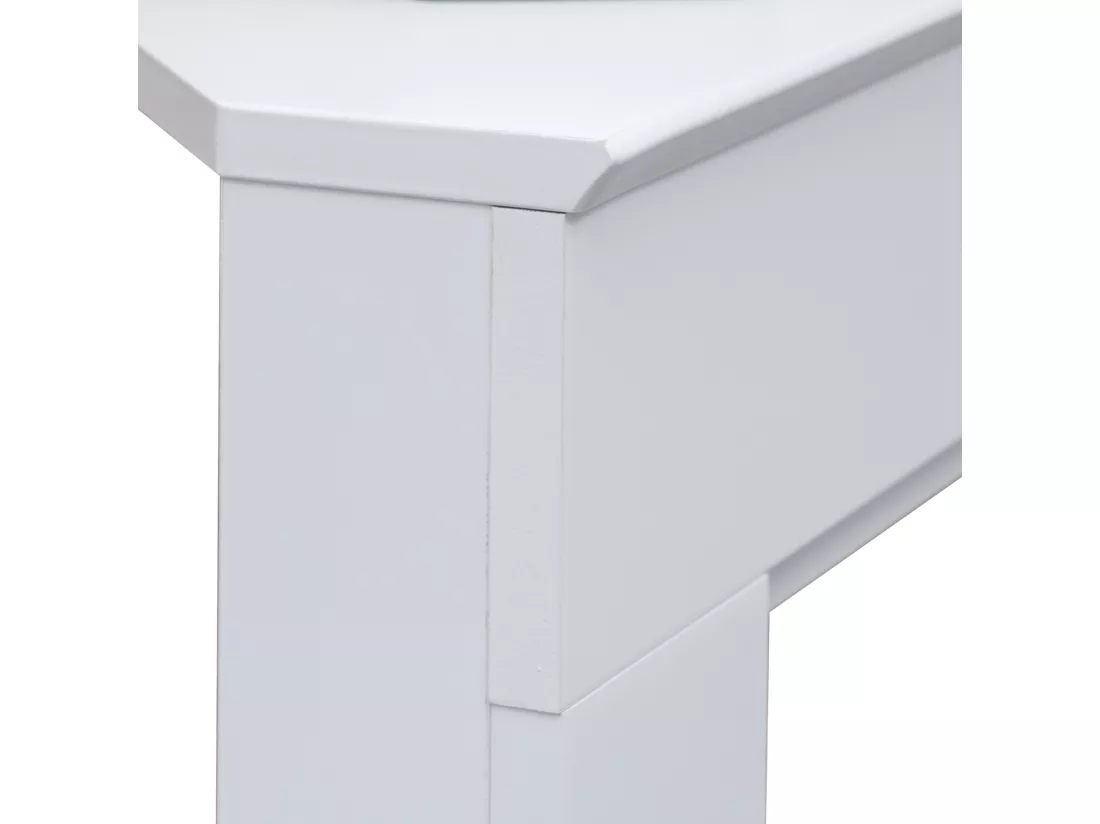 Cadre décoratif pour Cheminée en Bois Blanc Classique
