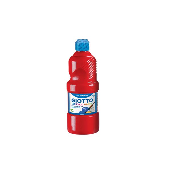 Giotto Guache Liquido Acrilico 500ml Vermelho