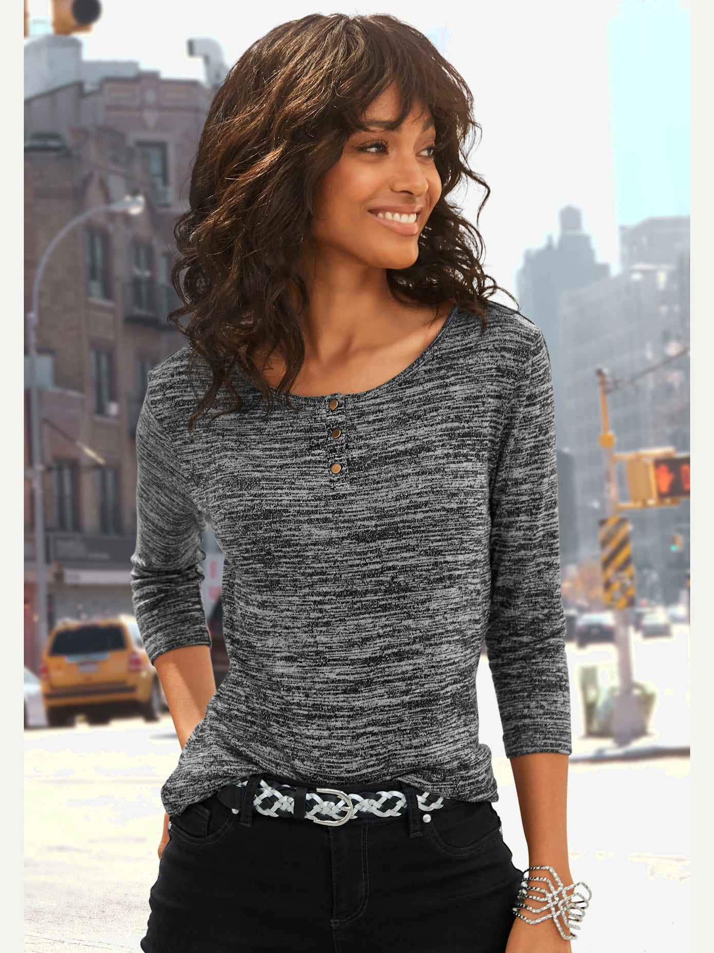Lot de 2 t-shirts à manches 3/4 lascana