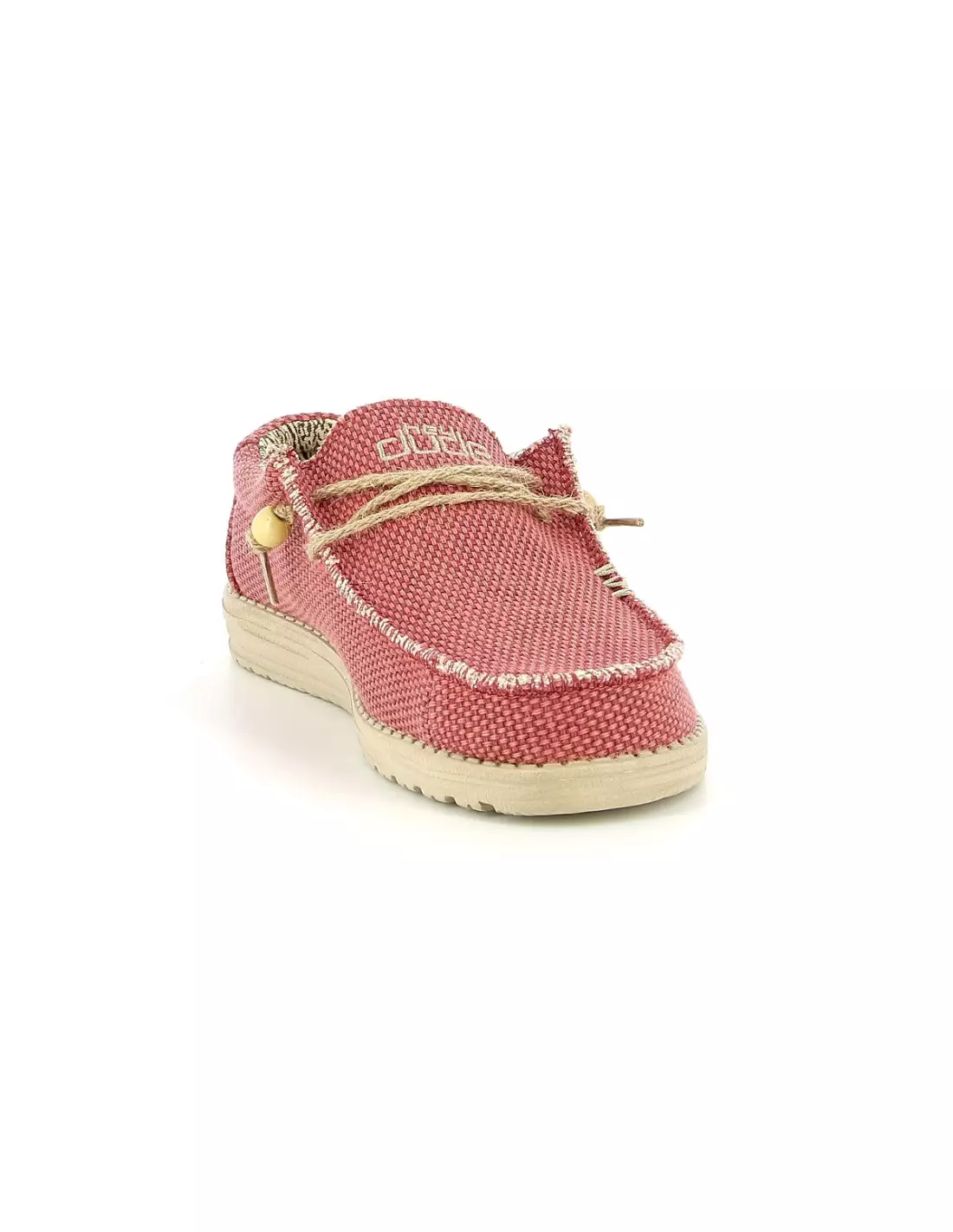 DUDE WALLY BRAIDED NATURAL - Espadrilles Pompeianred