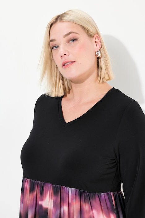 Longshirt, A-Linie, Print