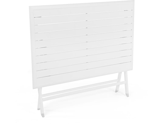 CONCEPT1 - Table extérieure Elin blanc 110 x 70 x h71 cm (pliante)